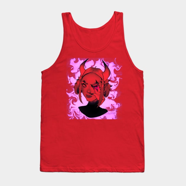 Red Hot Reborn Demon Tank Top by Demon Mother